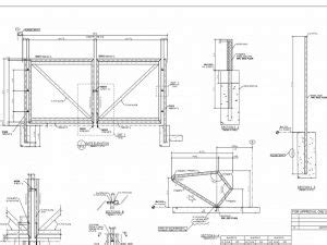 trash enclosure gate details